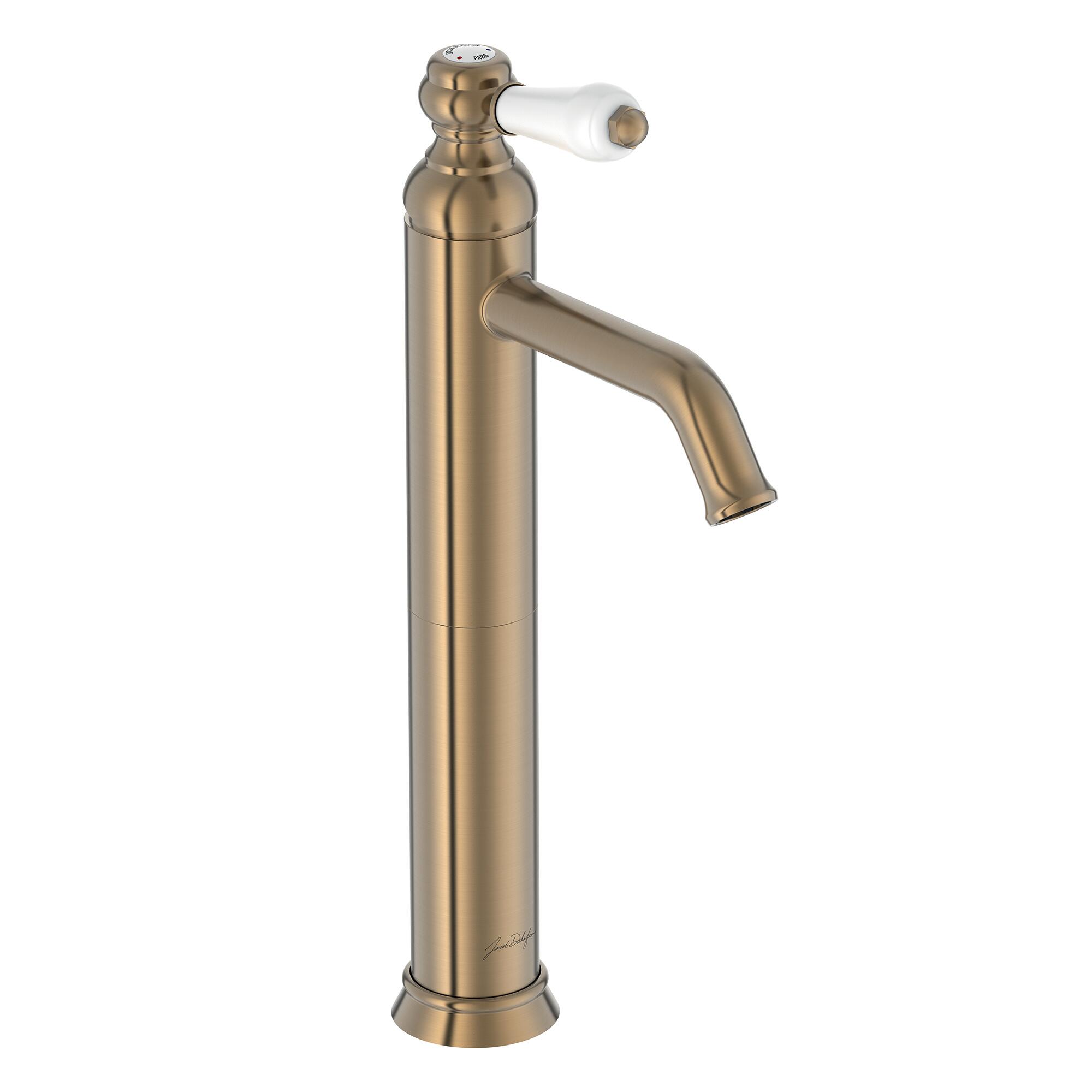 Mitigeur de lavabo bronze brossé, JACOB DELAFON Louise bec haut XL - 2