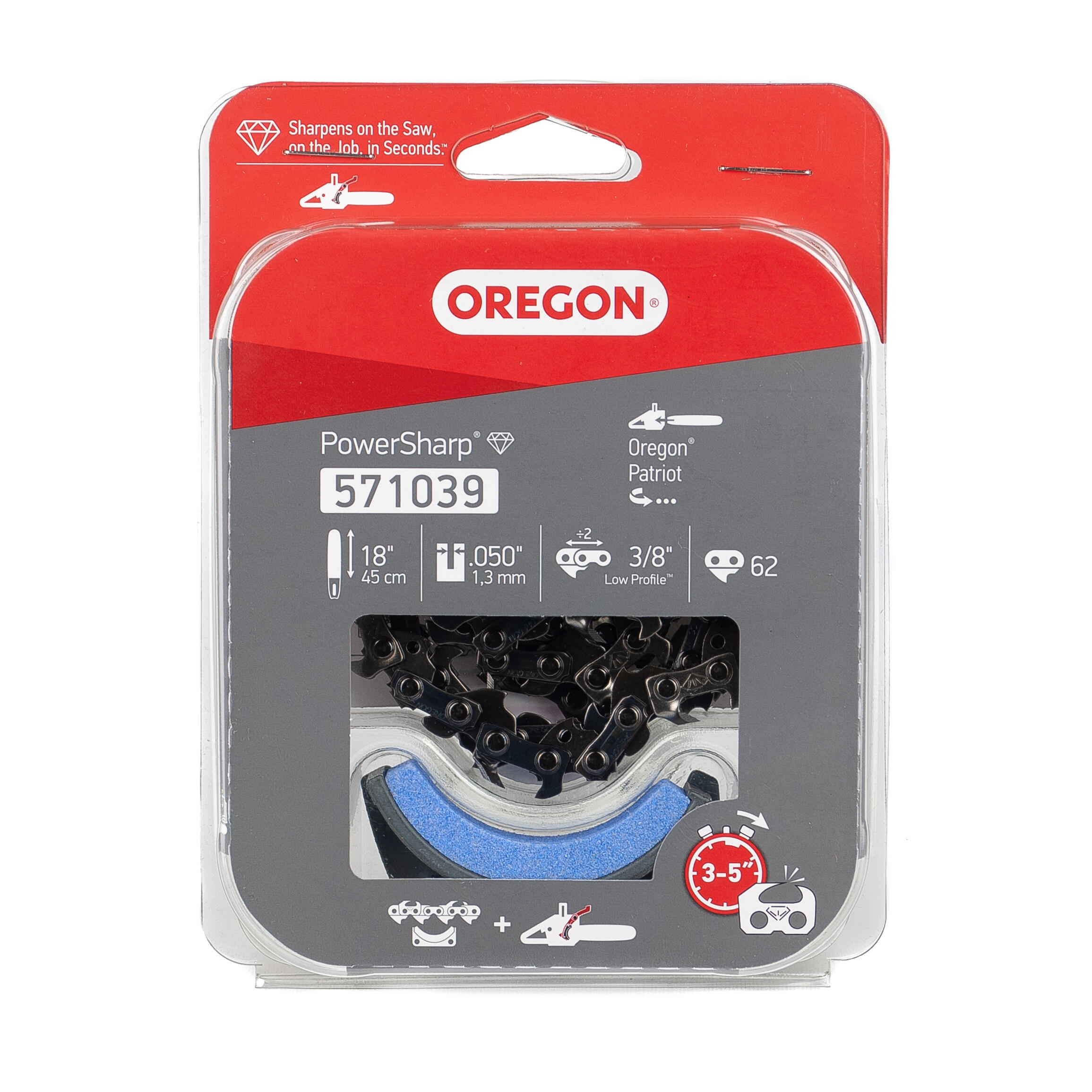 Chaîne OREGON POWERSHARP Pas de 3/8