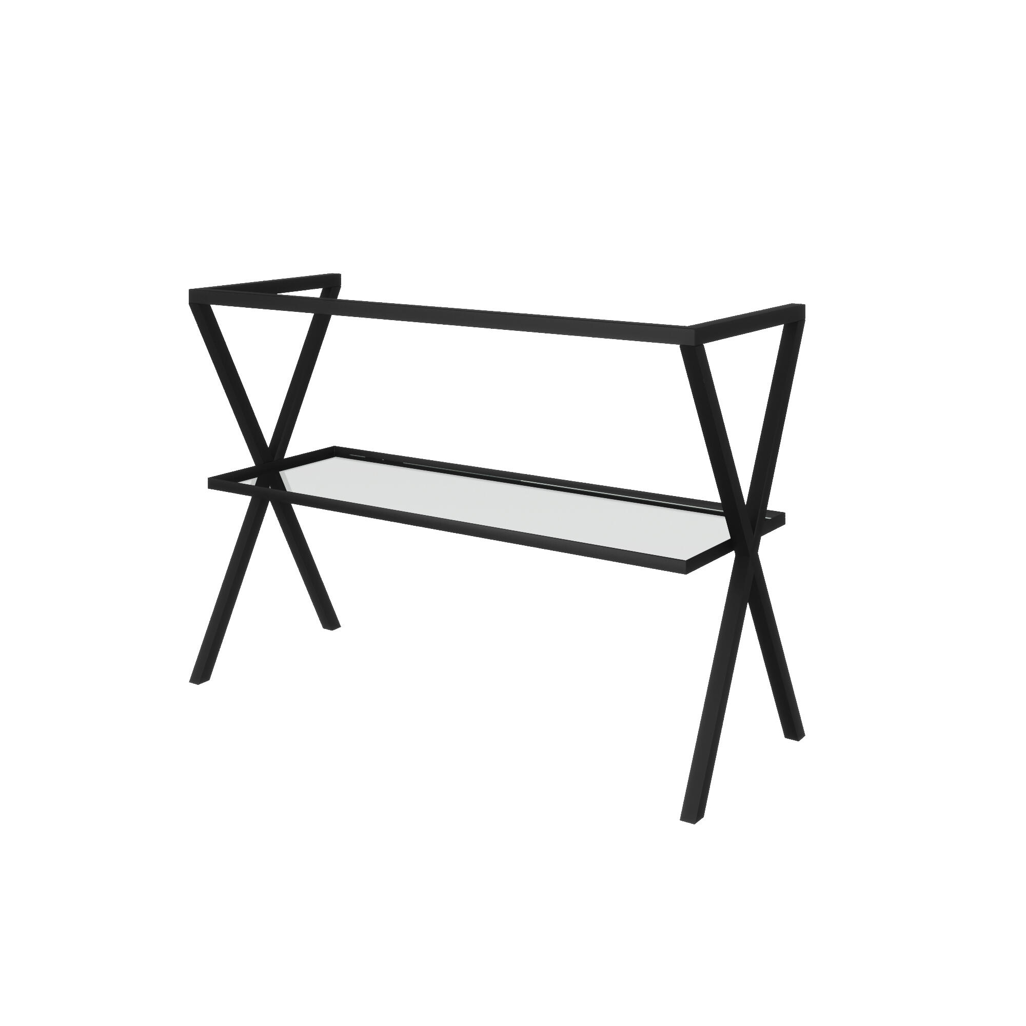 Mensola per bagno in acciaio Kros L 100 x P 46 x H 72 cm - 7