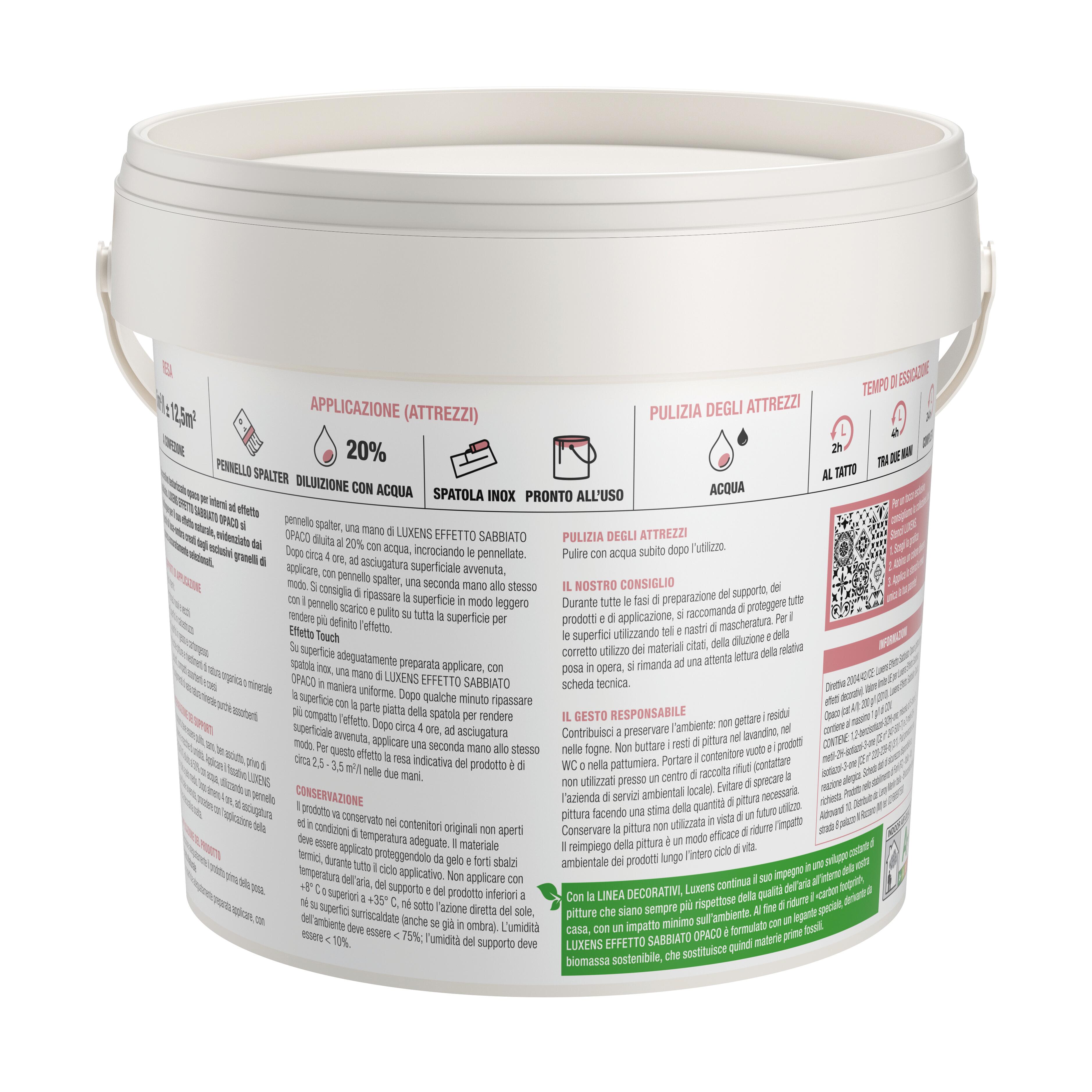 Pittura decorativa LUXENS sabbiato bianco candido neive 2.5 l - 11