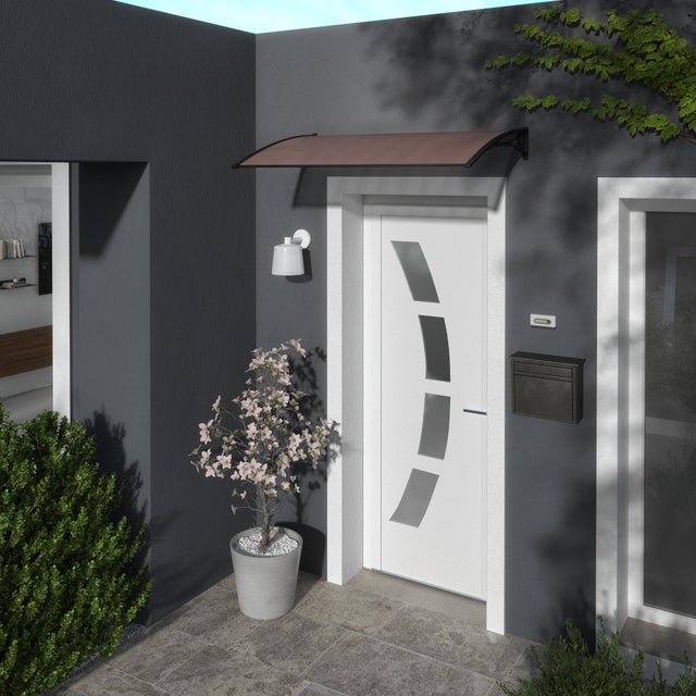 Alpendre em resina preto Artens 100x60 cm