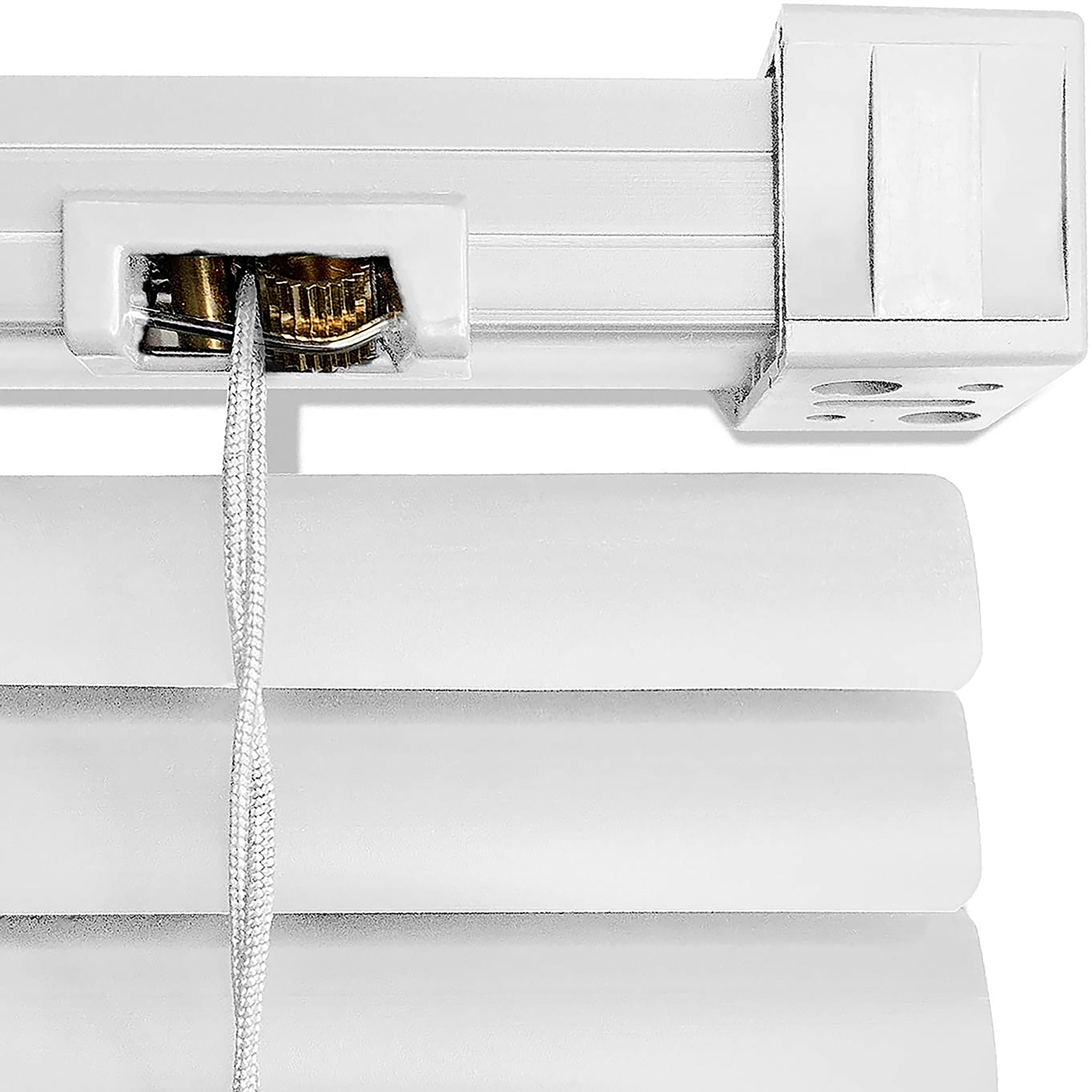 Store vénitien pvc 24.5 mm, Brega blanc, l.40 x H.155 cm - 2