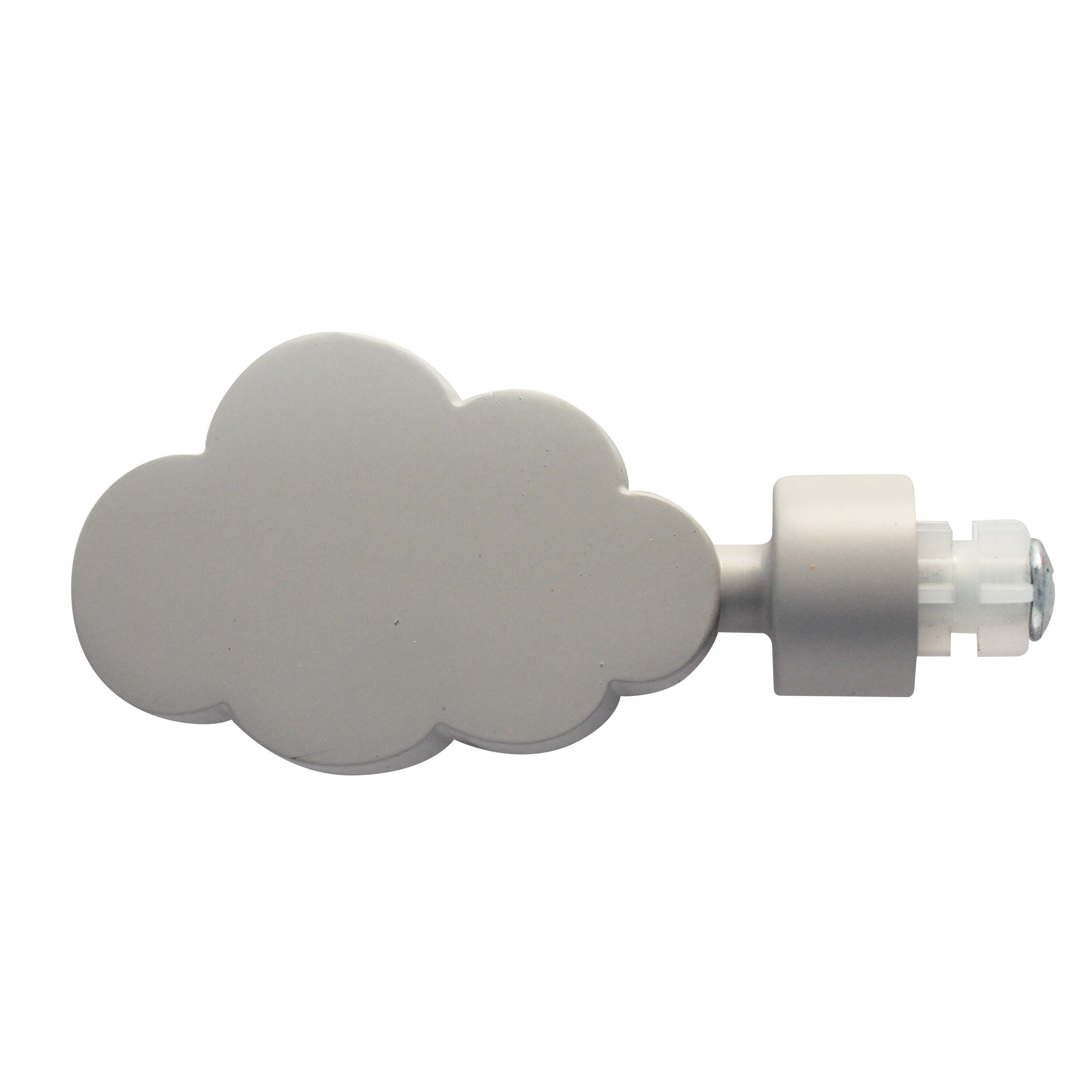 Lot de deux embouts pour tringle à rideaux, diamètre 26-28 mm, noir