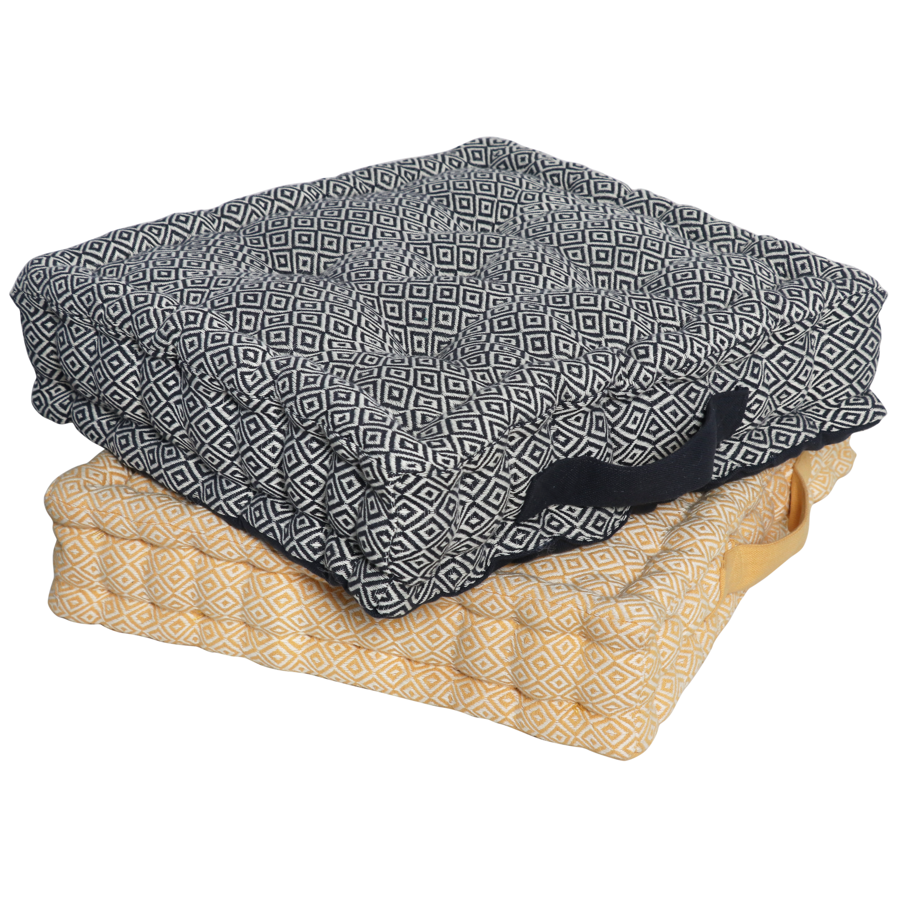 Cuscino da pavimento Futon INSPIRE Etan oro 40 x 40 cm - 2