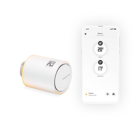 thermostat connecté netatmo by stark tête thermostatique - 1