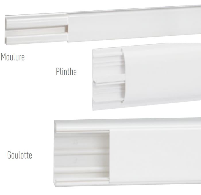 Gaine goulotte moulure Legrand