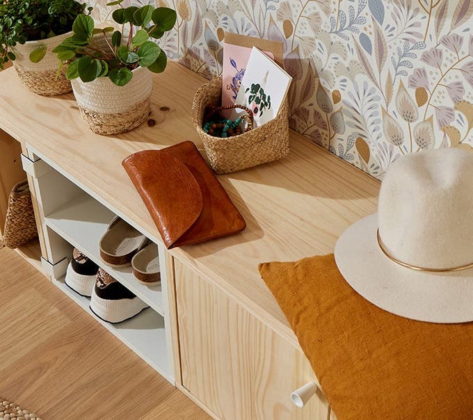 Photo de rangements de caisses en bois