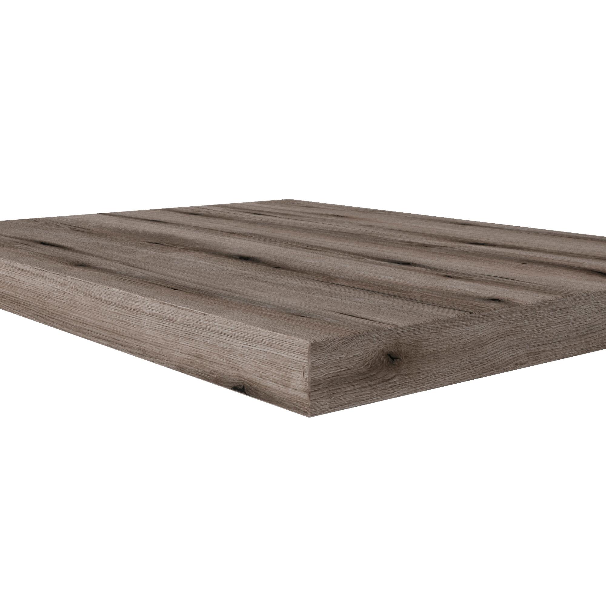 Top per lavabo Kros L 60 x H 4 x P 46 cm rovere fossile truciolare - 9