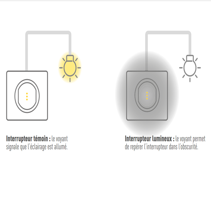 Interrupteur lumineux Legrand