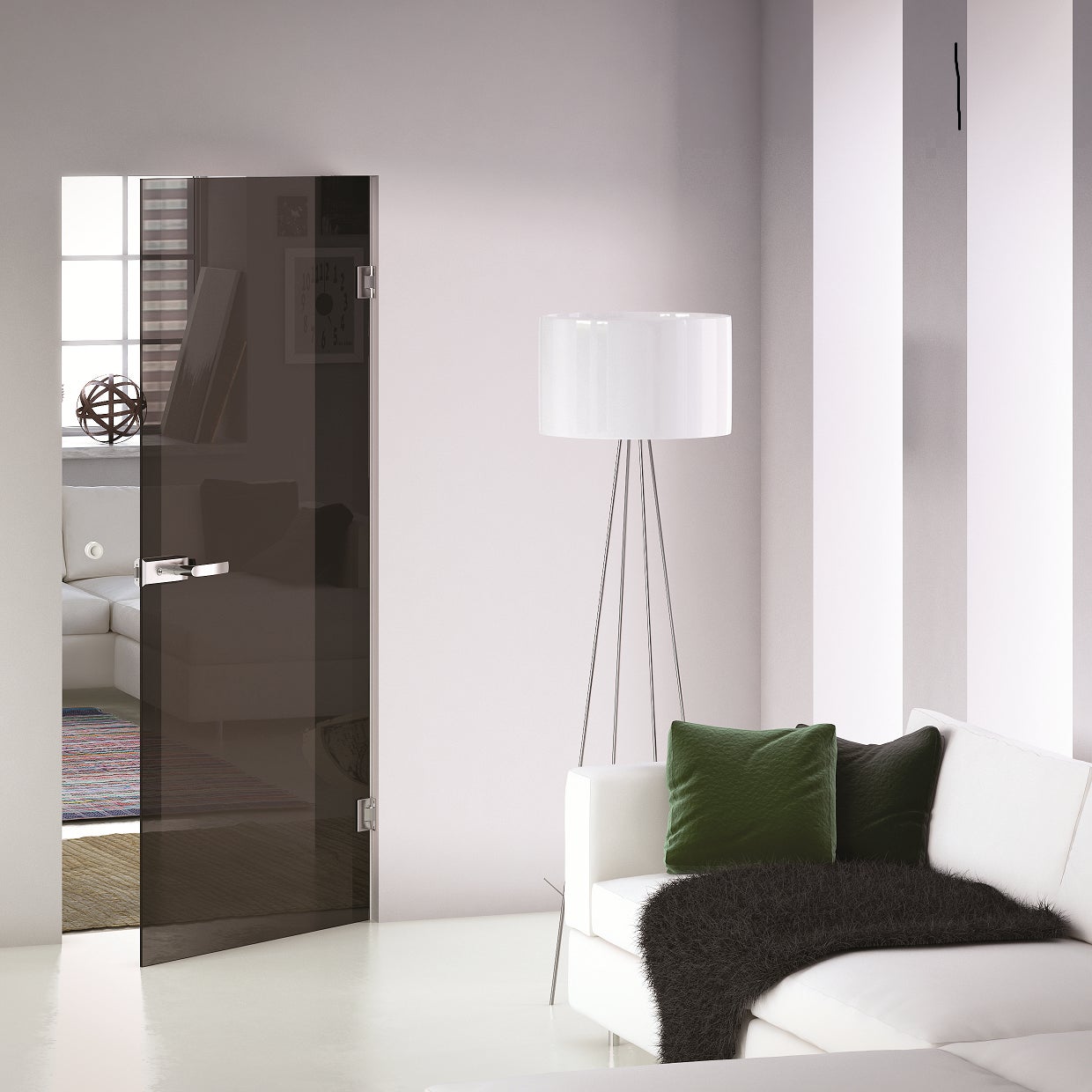 Cerniera piatta in acciaio L 80 mm - 2