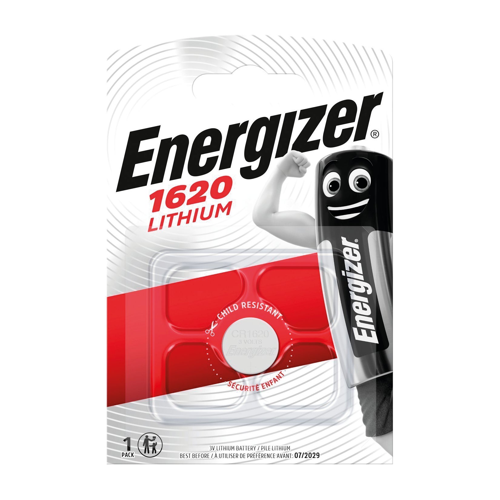 Pila CR1620 ENERGIZER 1 batteria - 3