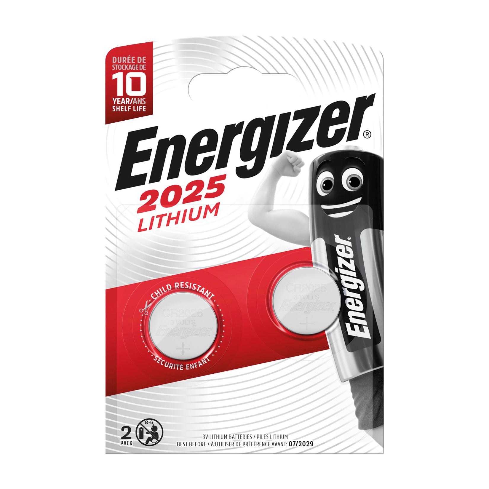 Pila CR2025 / DL2025 ENERGIZER 2 batterie - 3