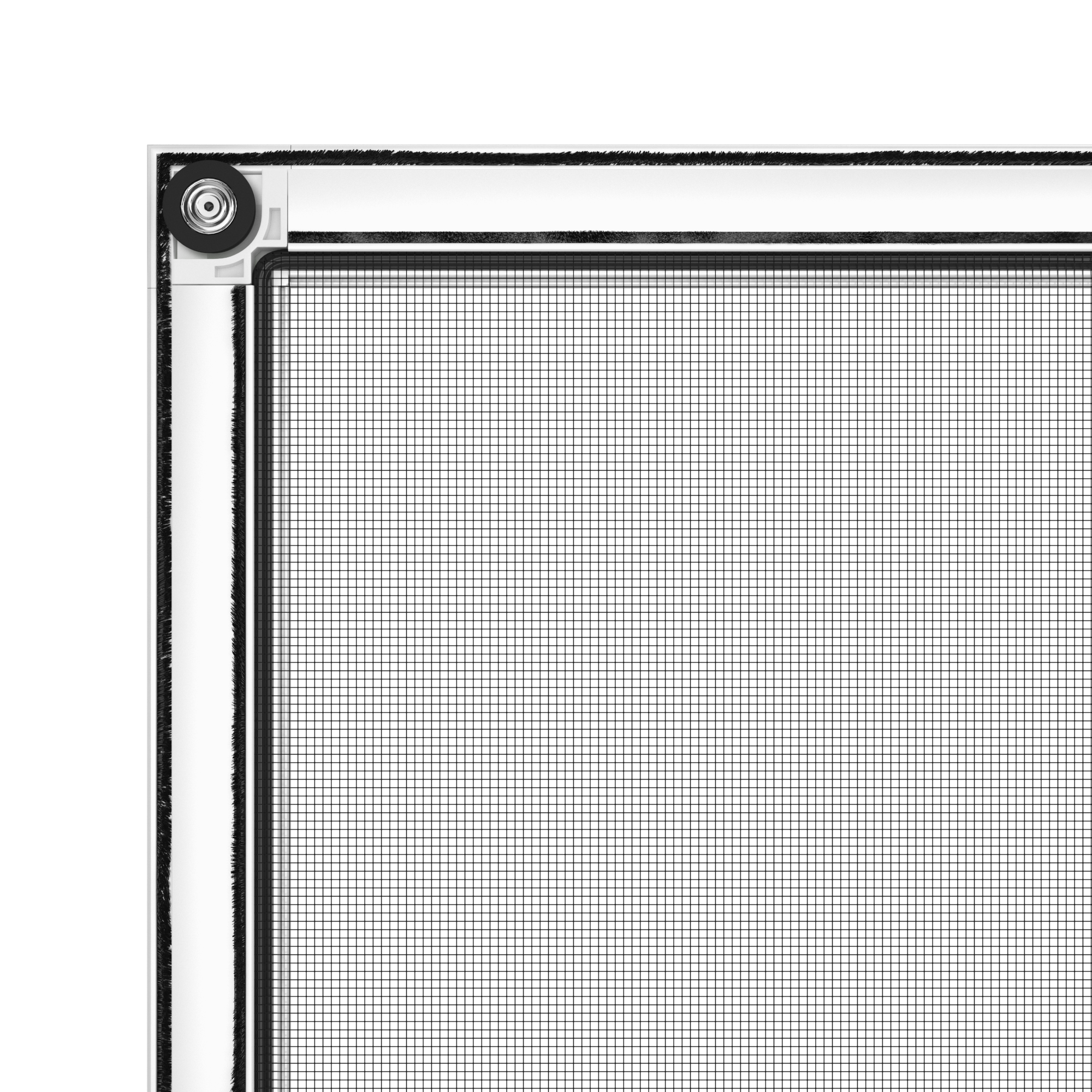Mosquitera corredera 70x130cm aluminio recortable blanco para ventana tela fibra de vidrio Isoxa - 12