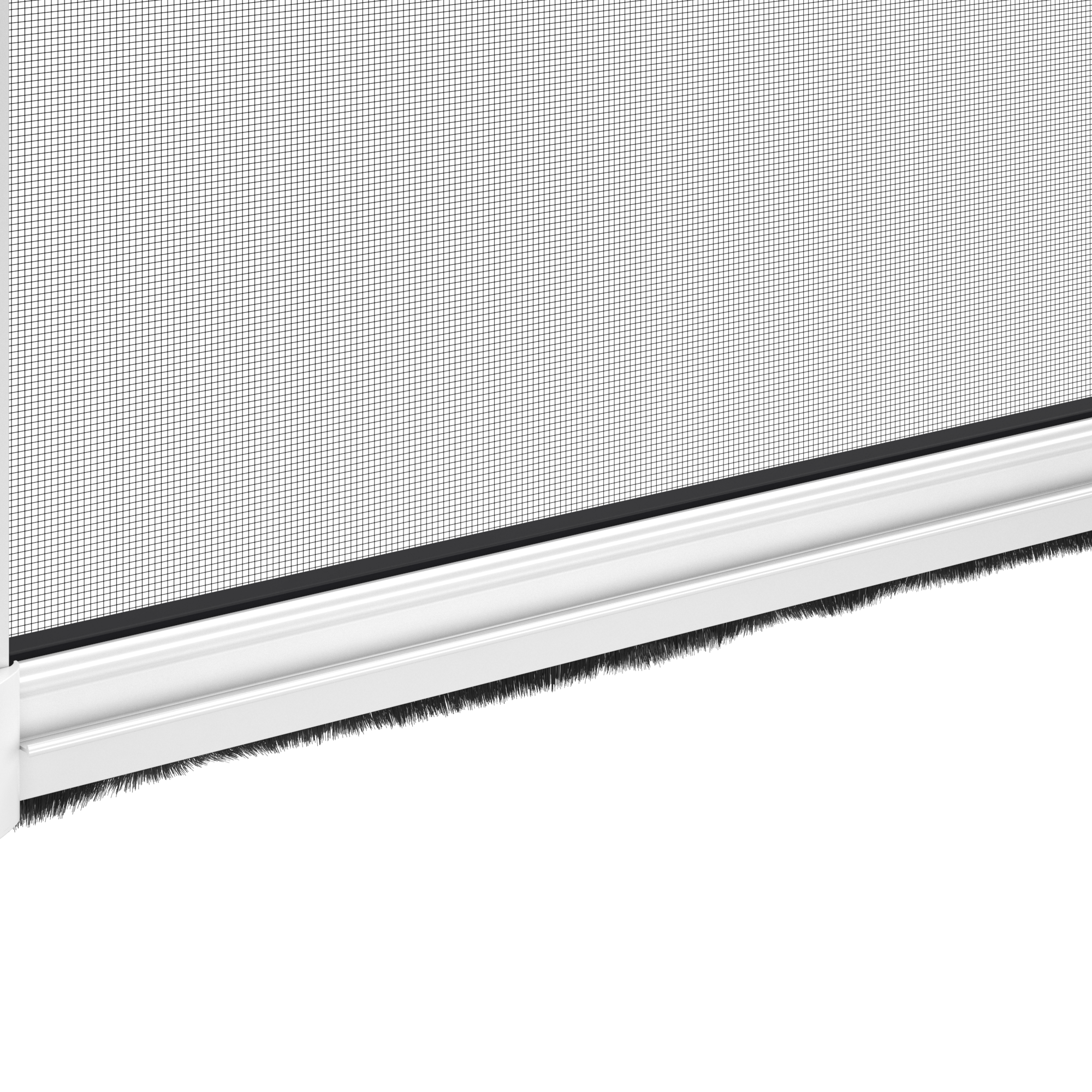 Moskitiera na okno 120x120 cm Biało/Czarna z możliwością przesuwania w pionie Isoxa - 7