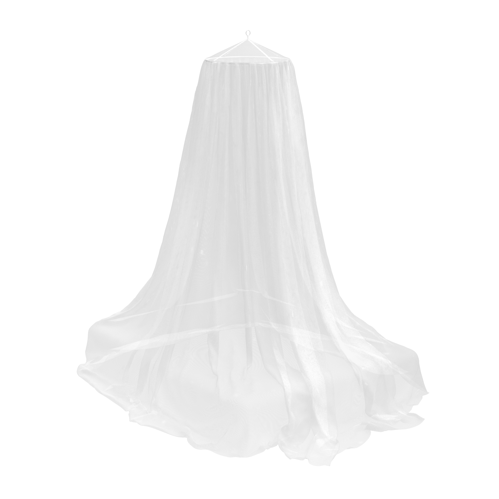 Mosquitera de cama 250x650cm blanco recortable de tela poliéster transpirable Isoxa - 8