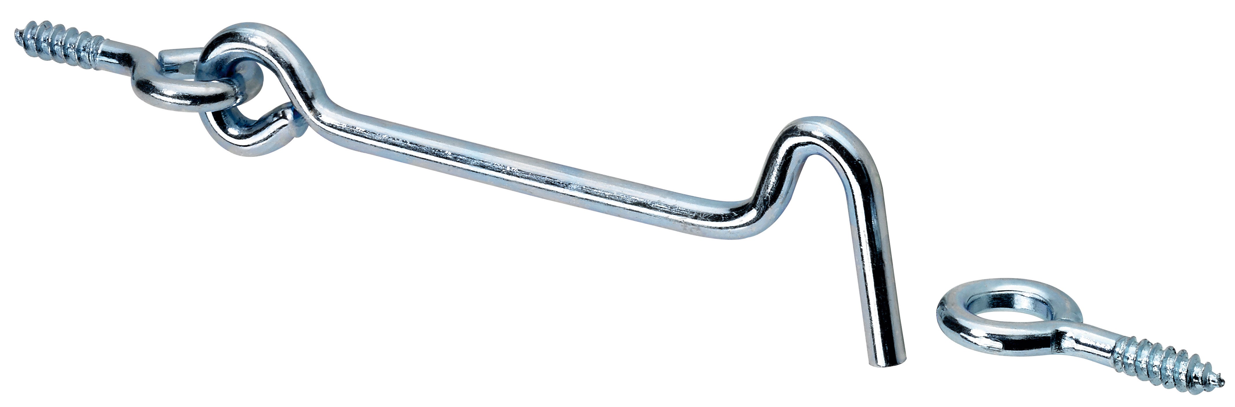 Lot de 4 crochets de contrevent acier HETTICH, L.76 x l.23 mm - 2