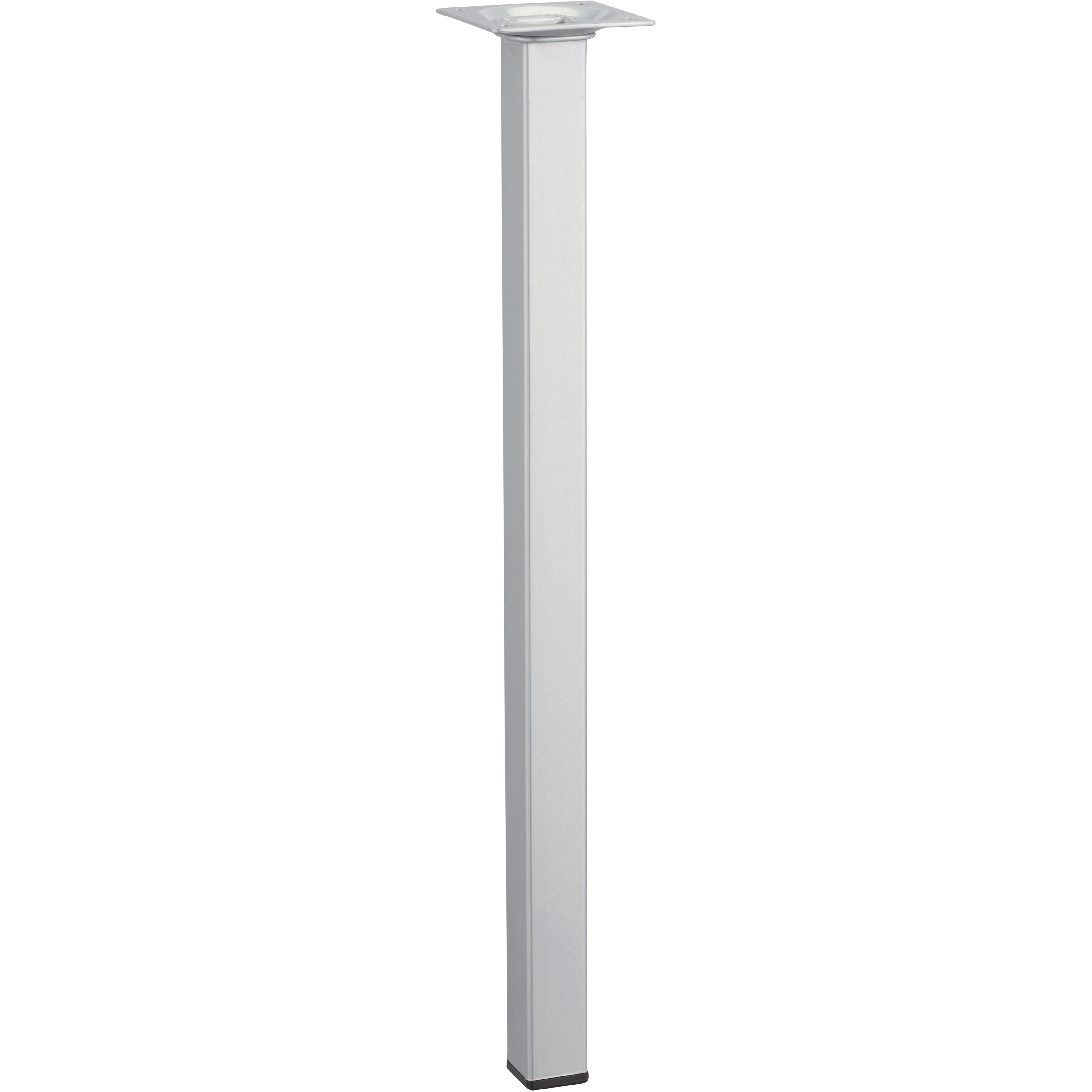Pied de meuble carré Hettich, gris, 2.4x2.4 cm x hauteur 40 cm - 3