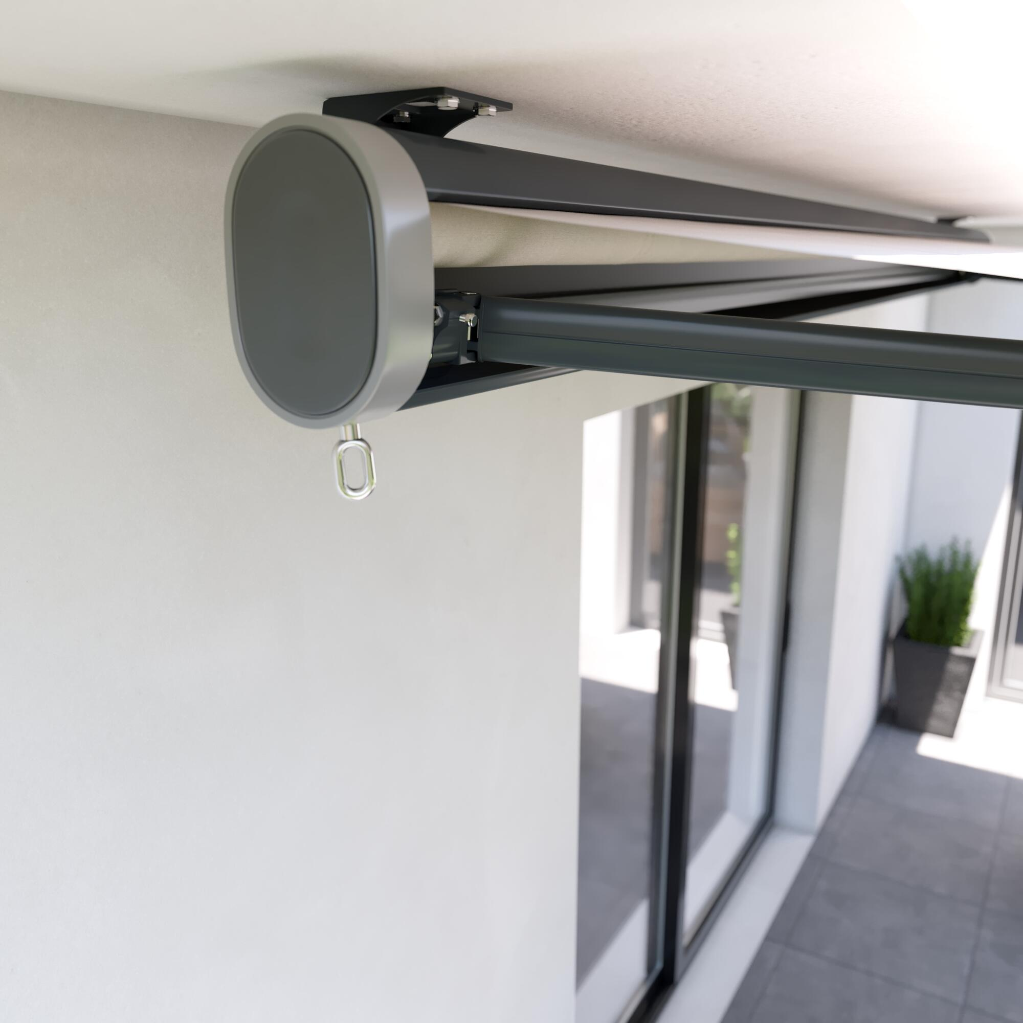 Support de fixation plafond gris pour store banne Nori - L'unité - 2