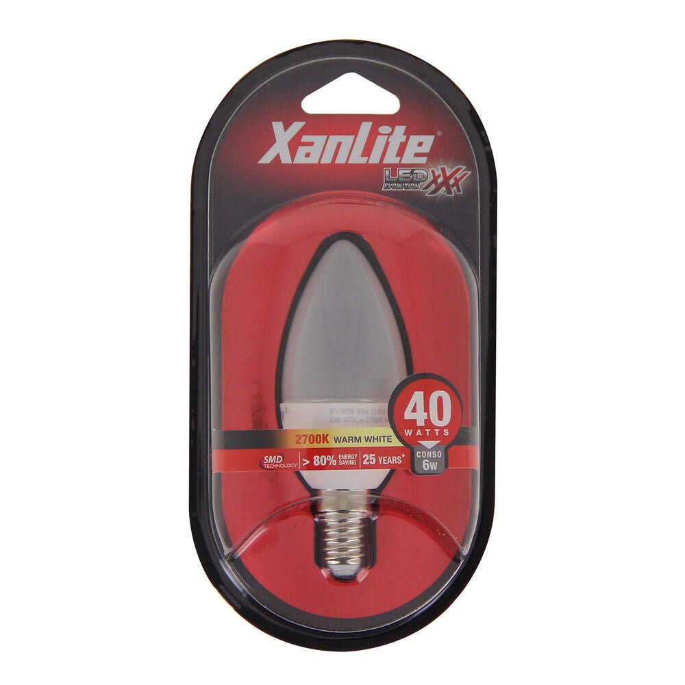 Ampoule led décorative, poire E27, 323lm = 30W, blanc très chaud, XANLITE - 4