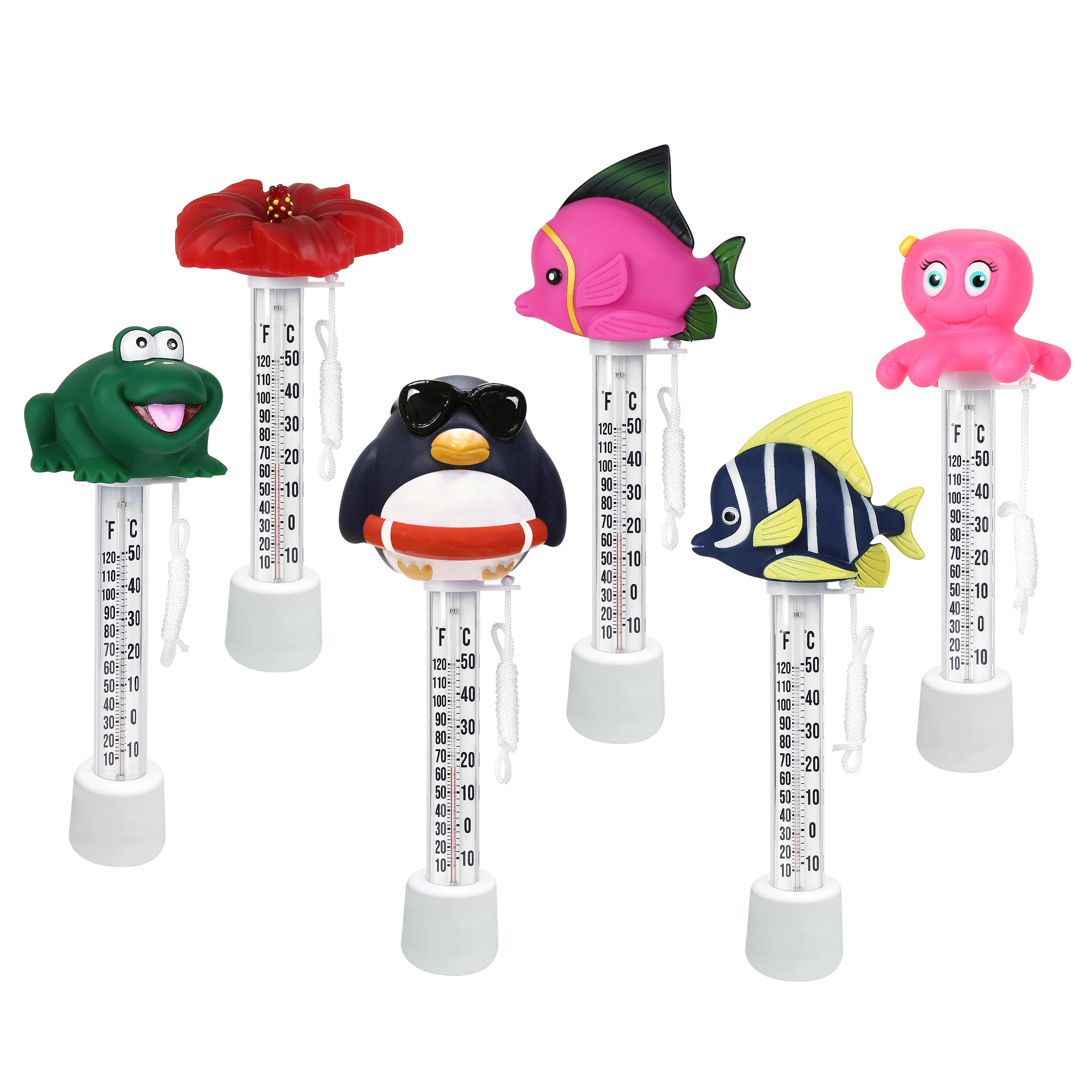 Termometr do basenów pływający mix wzorów Naterial