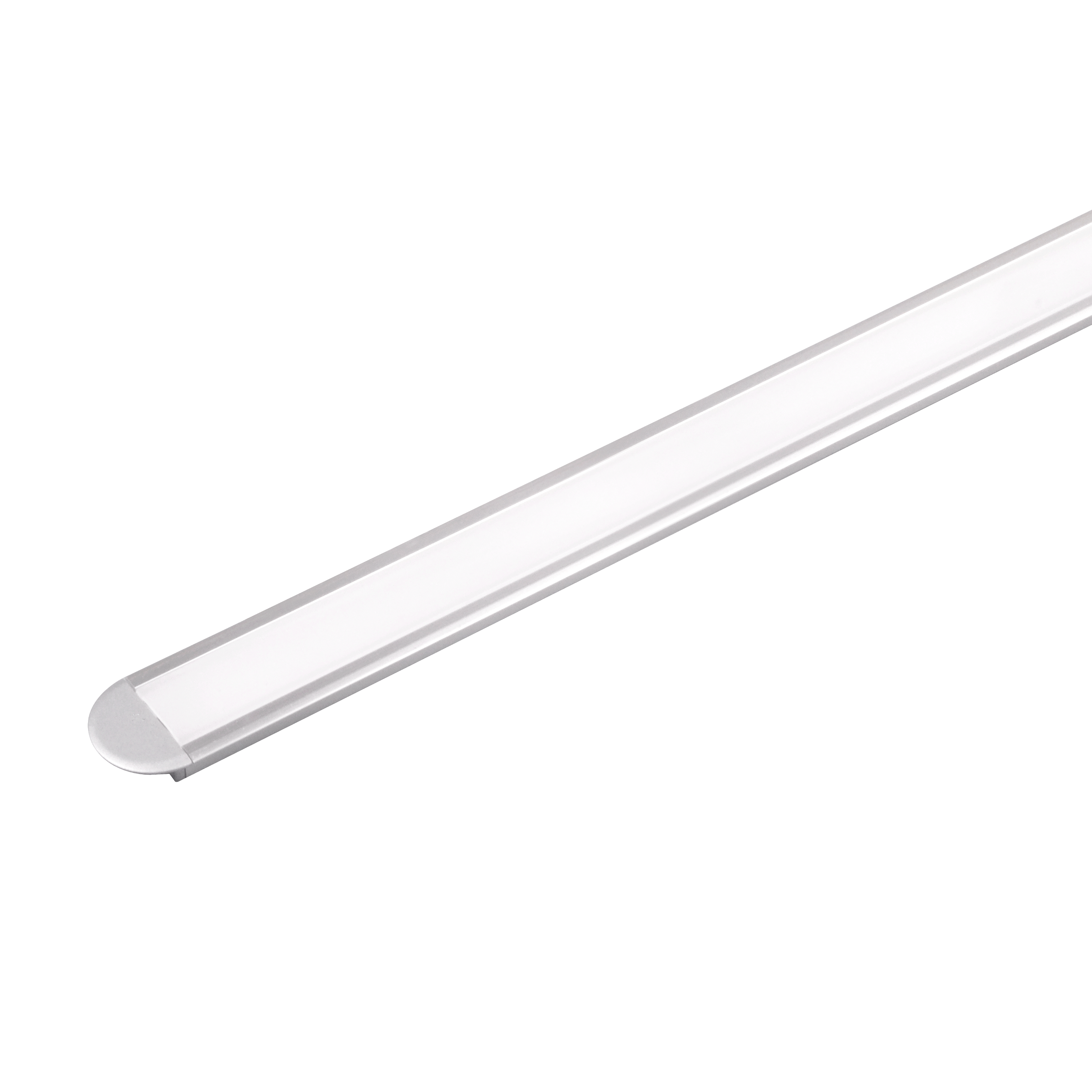 Profilé encastré 2 mètres pour ruban LED, argent, INSPIRE - 5