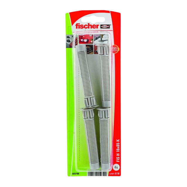 Bussola per ancorante chimico FISCHER HK in nylon Ø 16 mm L 85 mm 4 pezzi