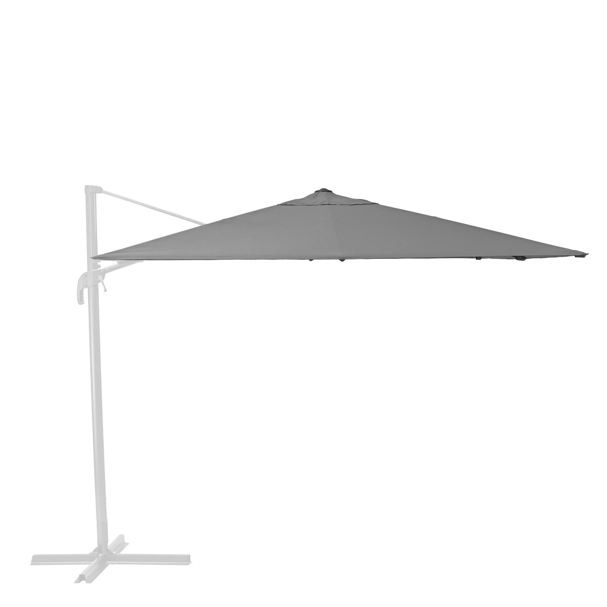 Toile de rechange pour parasol déporté Aura carré anthracite, L.286 x l.286 cm - 2