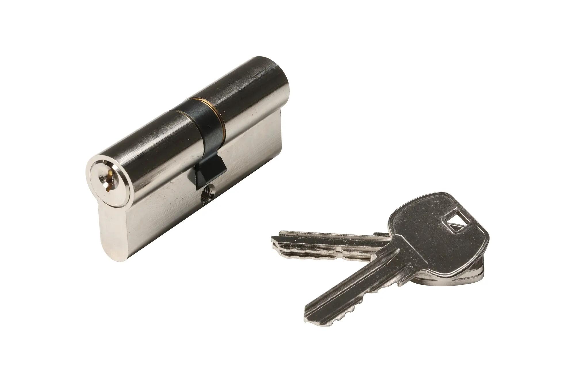 Lot De 3 Cylindres De Serrure Européens 35/35 – Avec 9 Clés, Fonction Entrebâilleur