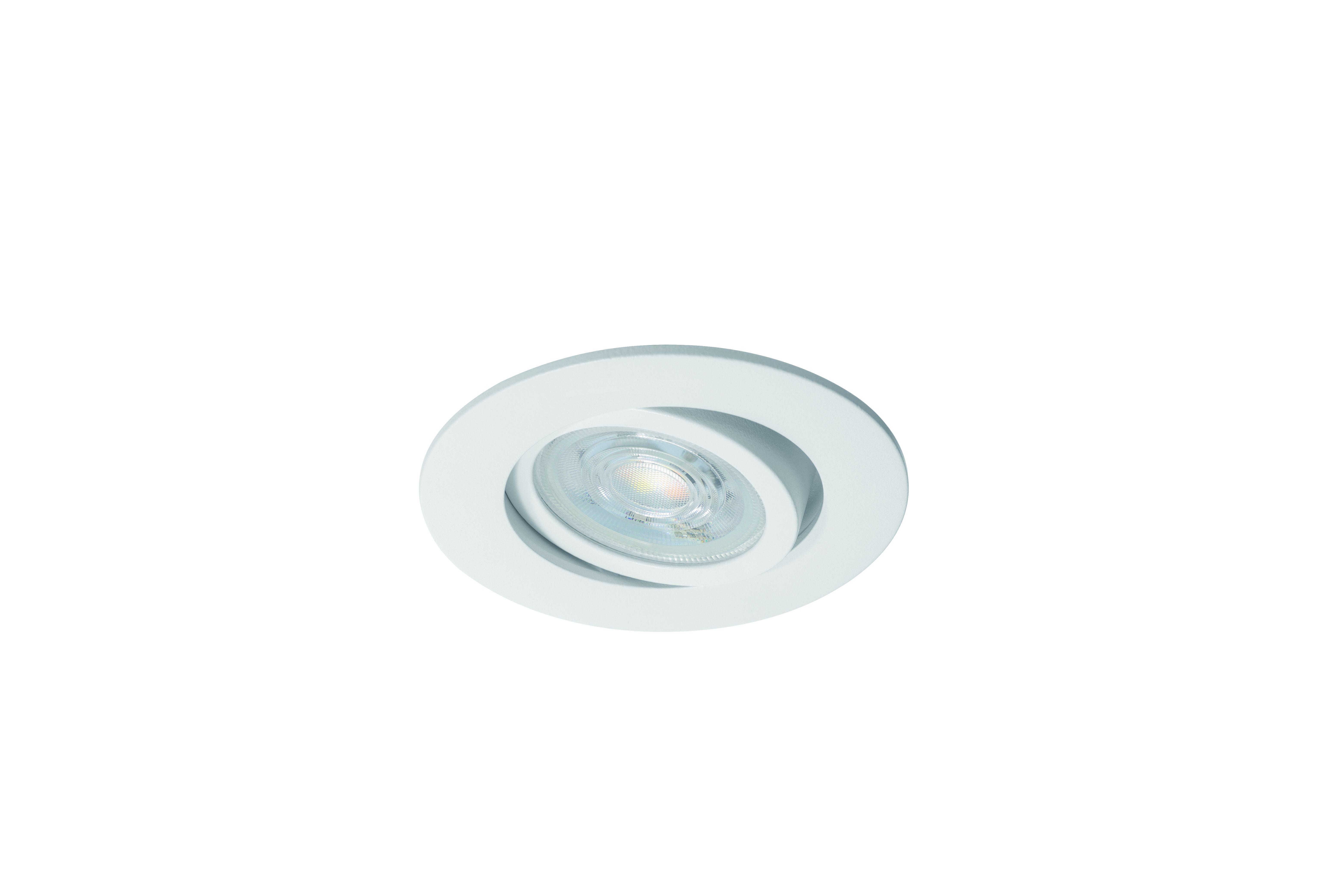 Kit 1 spot encastré connecté Zigbee bluetooth Saliceto blanc/couleurs rond blanc - 7