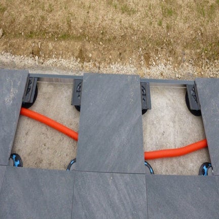 Lot de 40 plots pour dalle 100% Recyclés, H.80 à 140 mm | Leroy Merlin