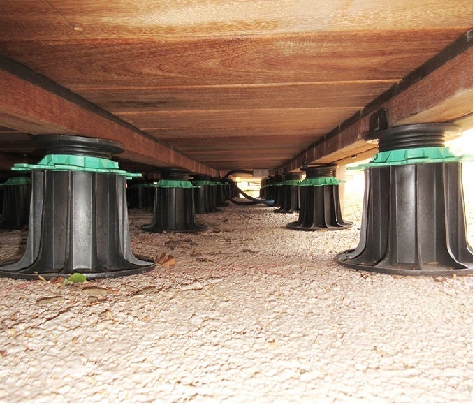 Pose terrasse bois sur plots - 1