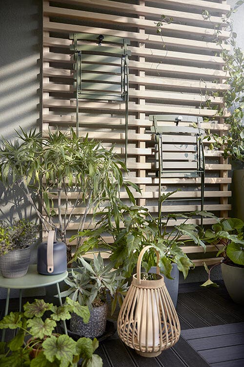 photo de plantes sur un balcon pour recevoir industriel