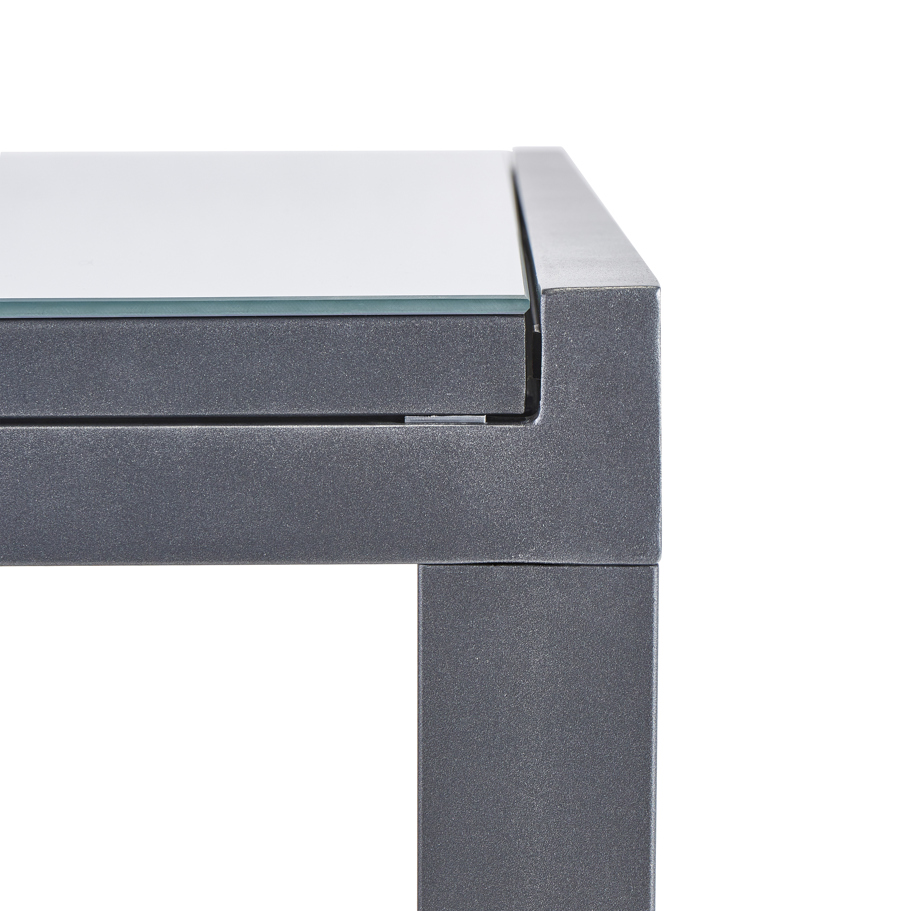 Mesa de alumínio NATERIAL LYRA ANTRACITE 90/160X90CM - 5