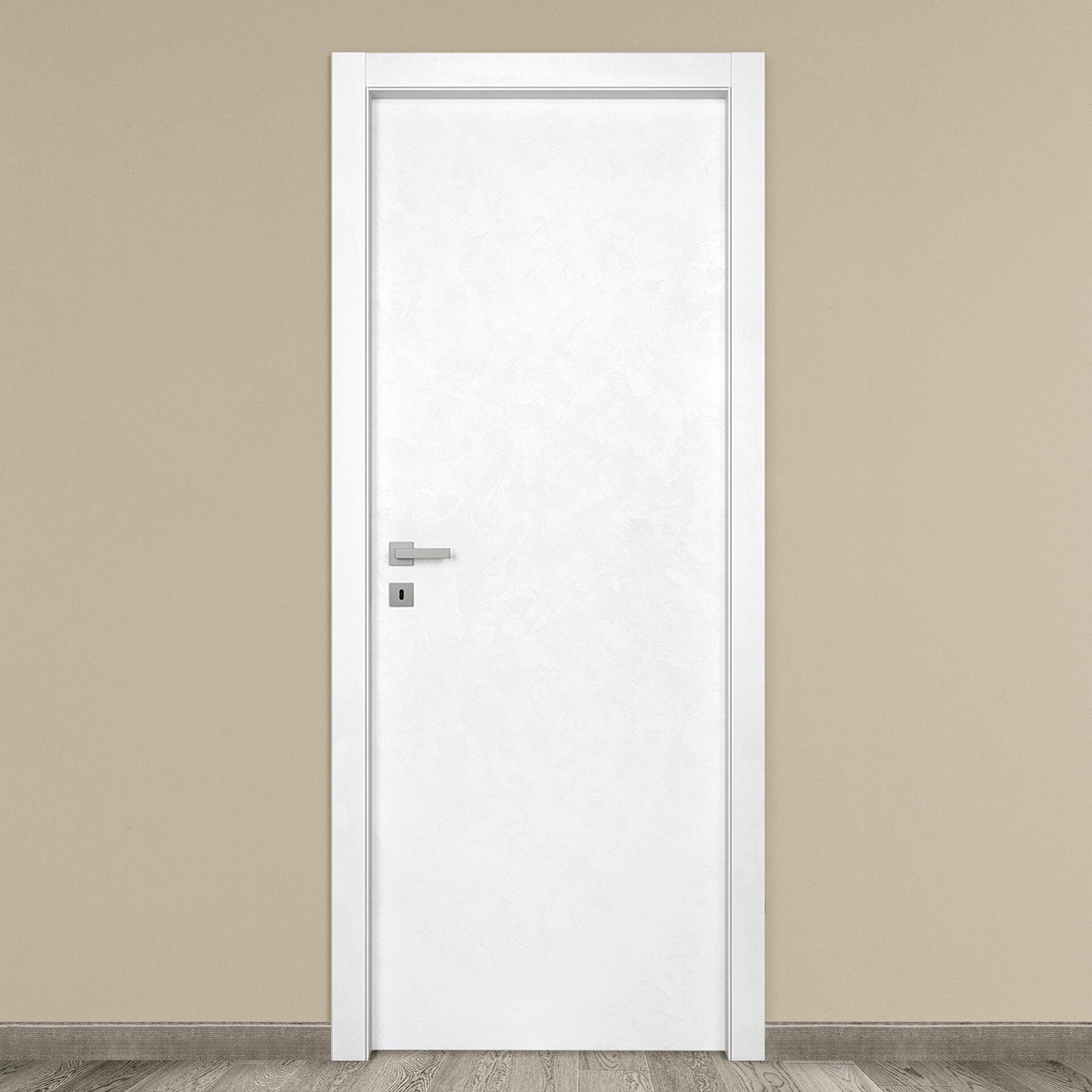 Porta Interna Reversibile Bianca Liscia - 210x80 Cm, Made In Italy Con Telaio Incluso - Foto 9