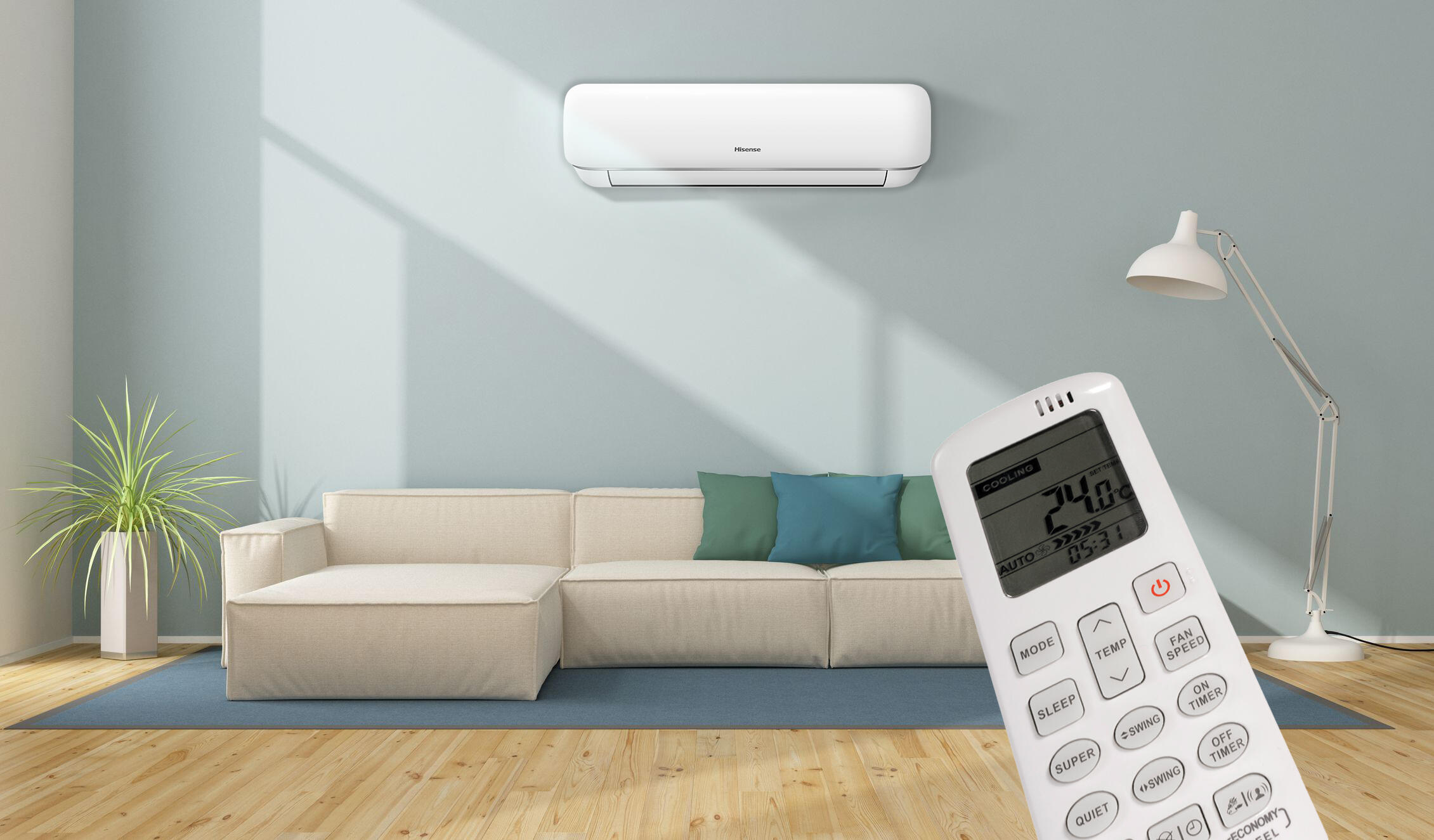 Condizionatore monosplit HISENSE 12000 BTU inverter WIFI A+++/A++ serie Mini Apple Pro - 2