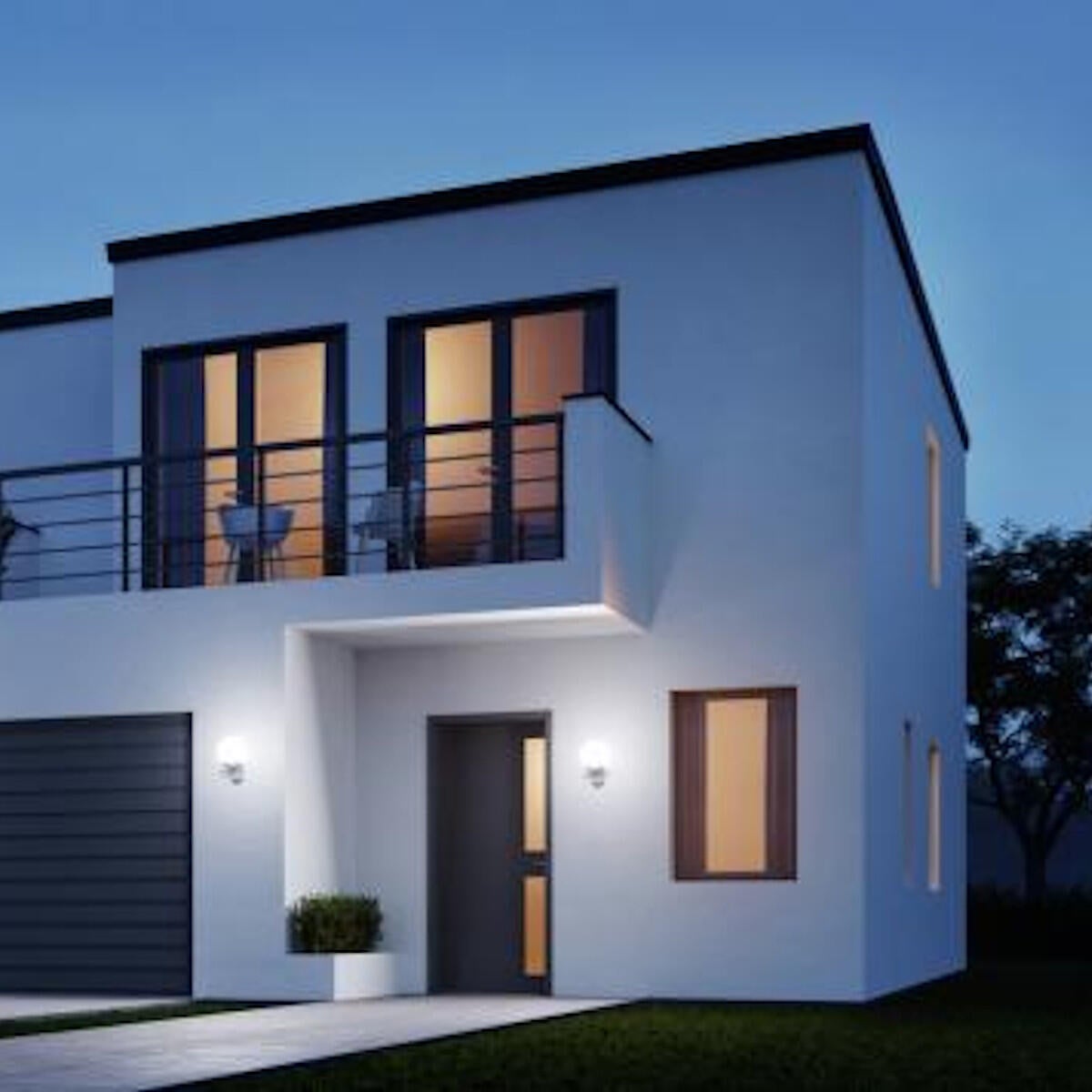 Applique classico da esterno L 585S nero con sensore di movimento IP44 E27 STEINEL - 7