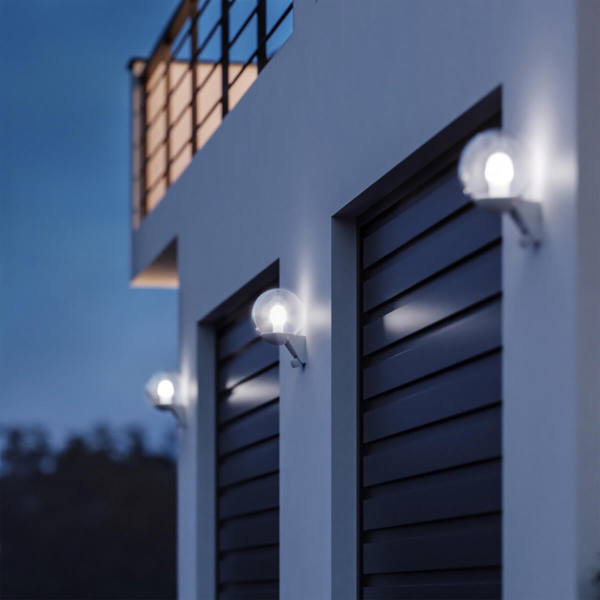 Applique classico da esterno L 585S nero con sensore di movimento IP44 E27 STEINEL - 5