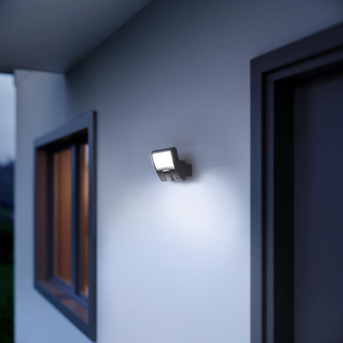 Faro da esterno con sensore di movimento Xled curved in policarbonato, antracite, Modulo LED 9.3W STEINEL - 2