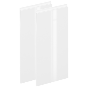 Lot de 2 portes de cuisine Tokyo blanc brillant H.76.5 x l.36.7 cm Leroy Merlin Les bons plans des petits projets avant l'été