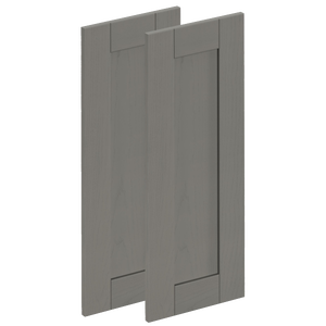 Lot de 2 portes de cuisine Boston gris mat H.76.5 x l.29.7 cm