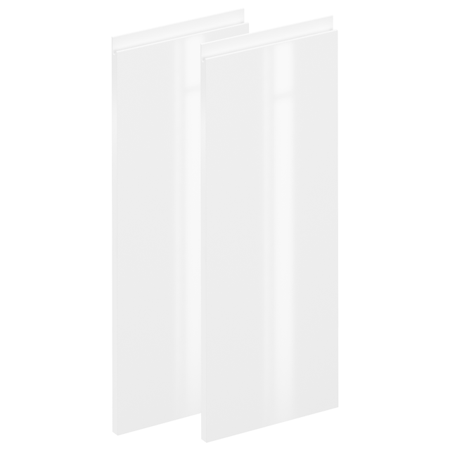 Zestaw 2 frontów kuchennych lakierowane Tokyo FALH30x77 cm biały połysk Delinia iD