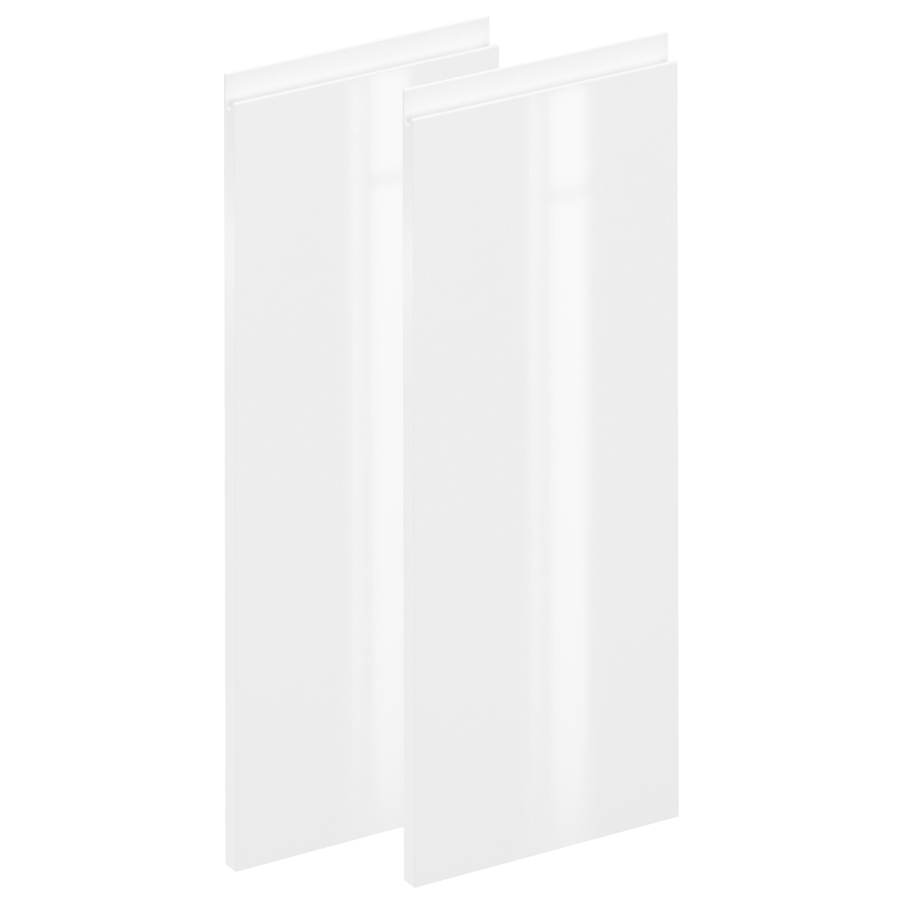 Zestaw 2 frontów kuchennych Tokyo FALH30x77 cm biały połysk Delinia iD