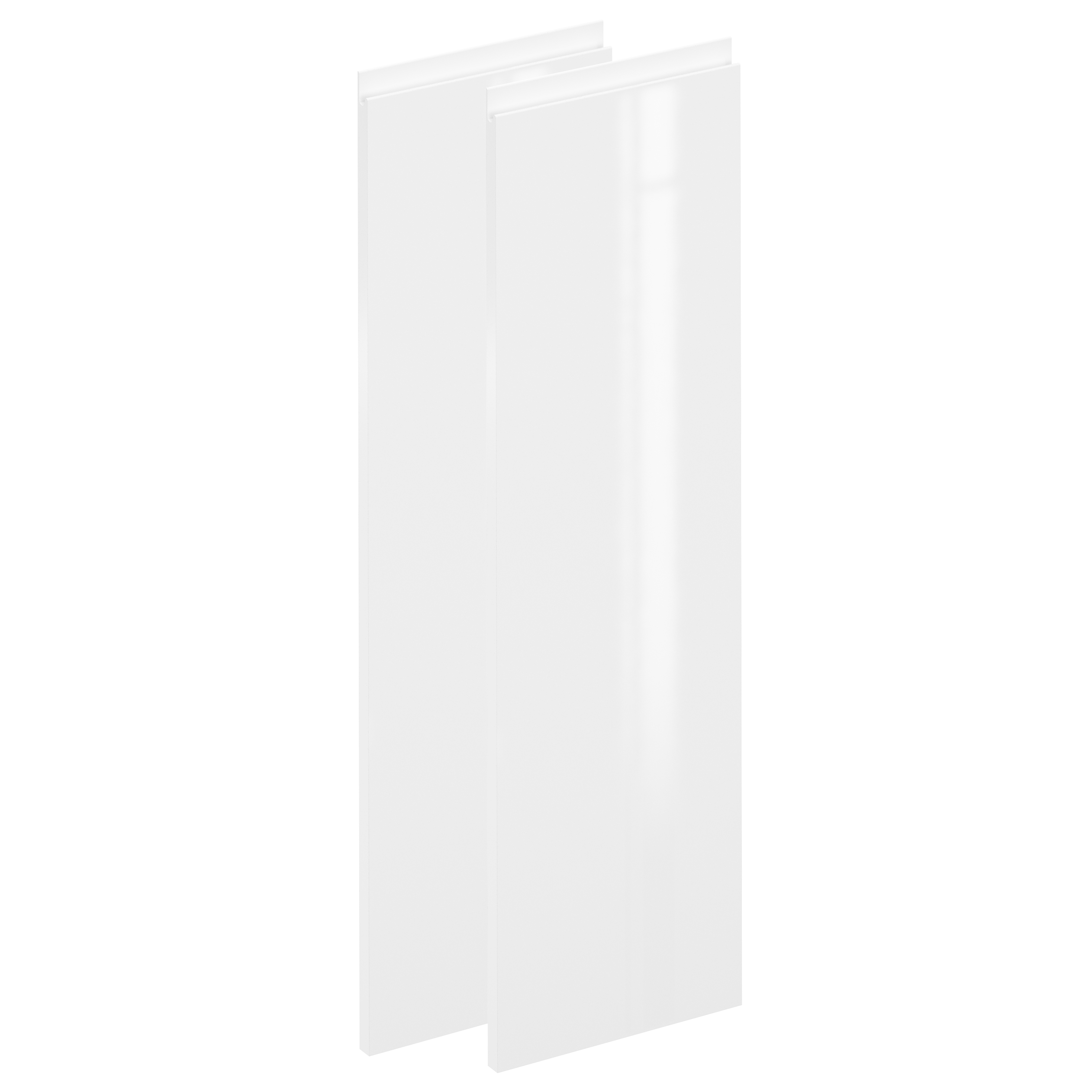Zestaw 2 frontów kuchennych lakierowane Tokyo FALH30x103 cm biały połysk Delinia iD