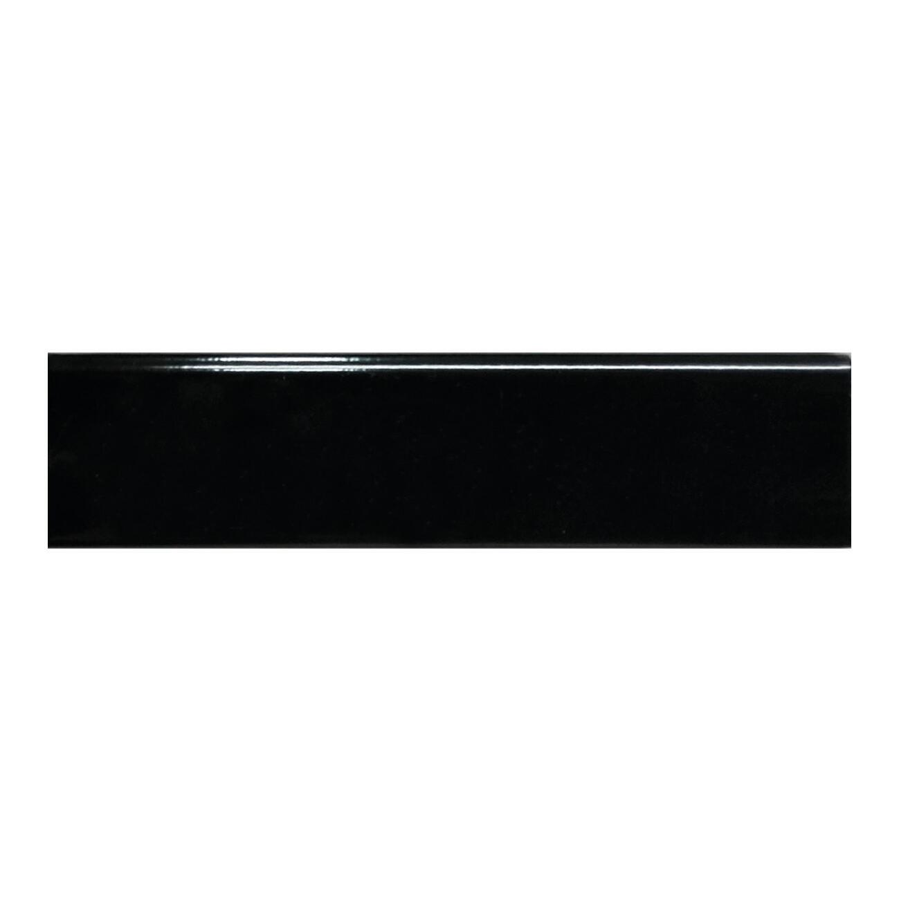 Piastrella battiscopa in gres naturale nero lucido L 33.3 x H 8 cm x Sp 8 mm confezione da 1 ml - 4