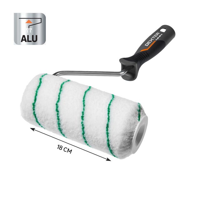 Rouleau de peinture avec poignée 230 mm, lot de 6 pièces, acrylique Rouleau de peinture avec poignée 230 mm, lot de 6 pièces, acrylique
