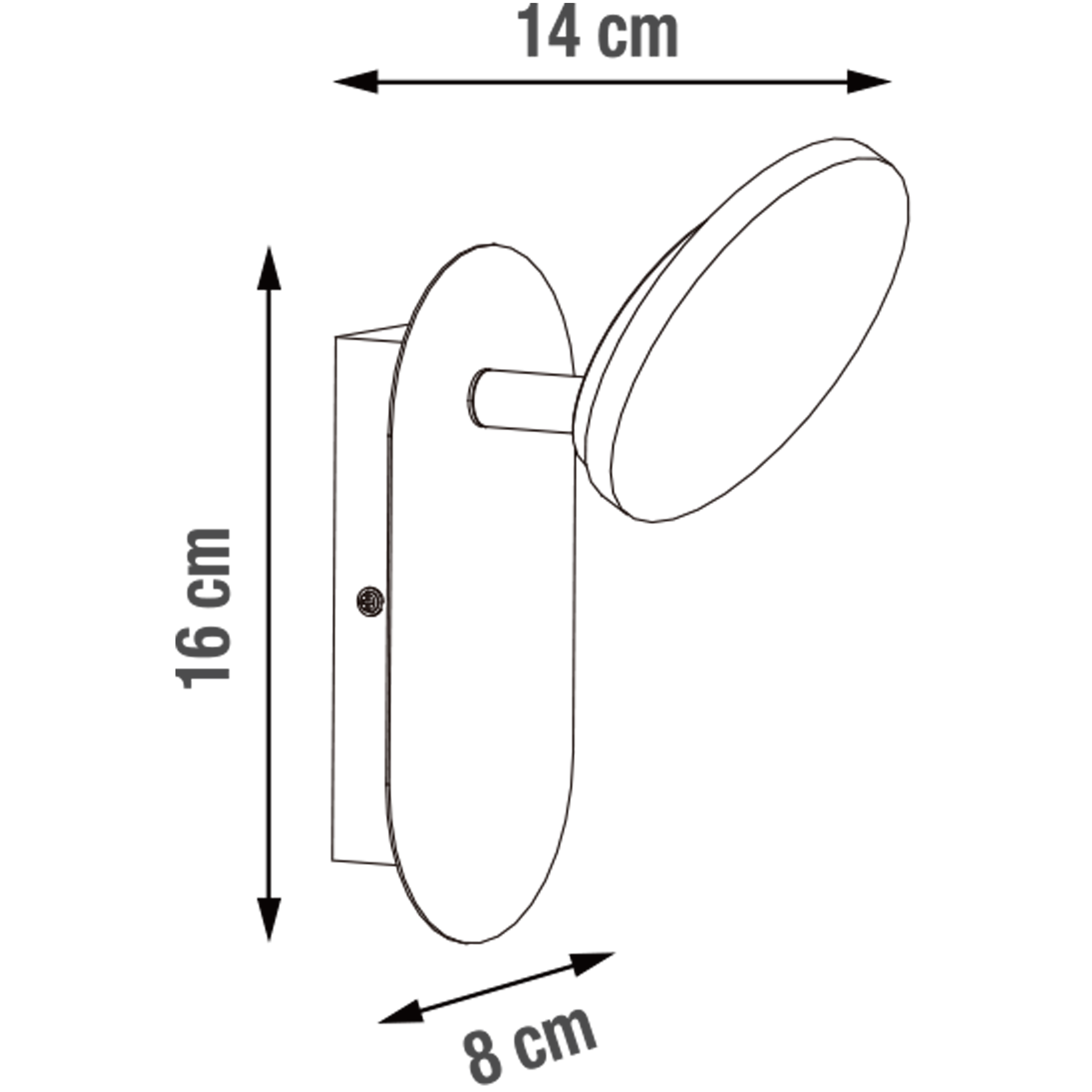 Reklektorek Loob 630lm chrom LED Inspire - 5