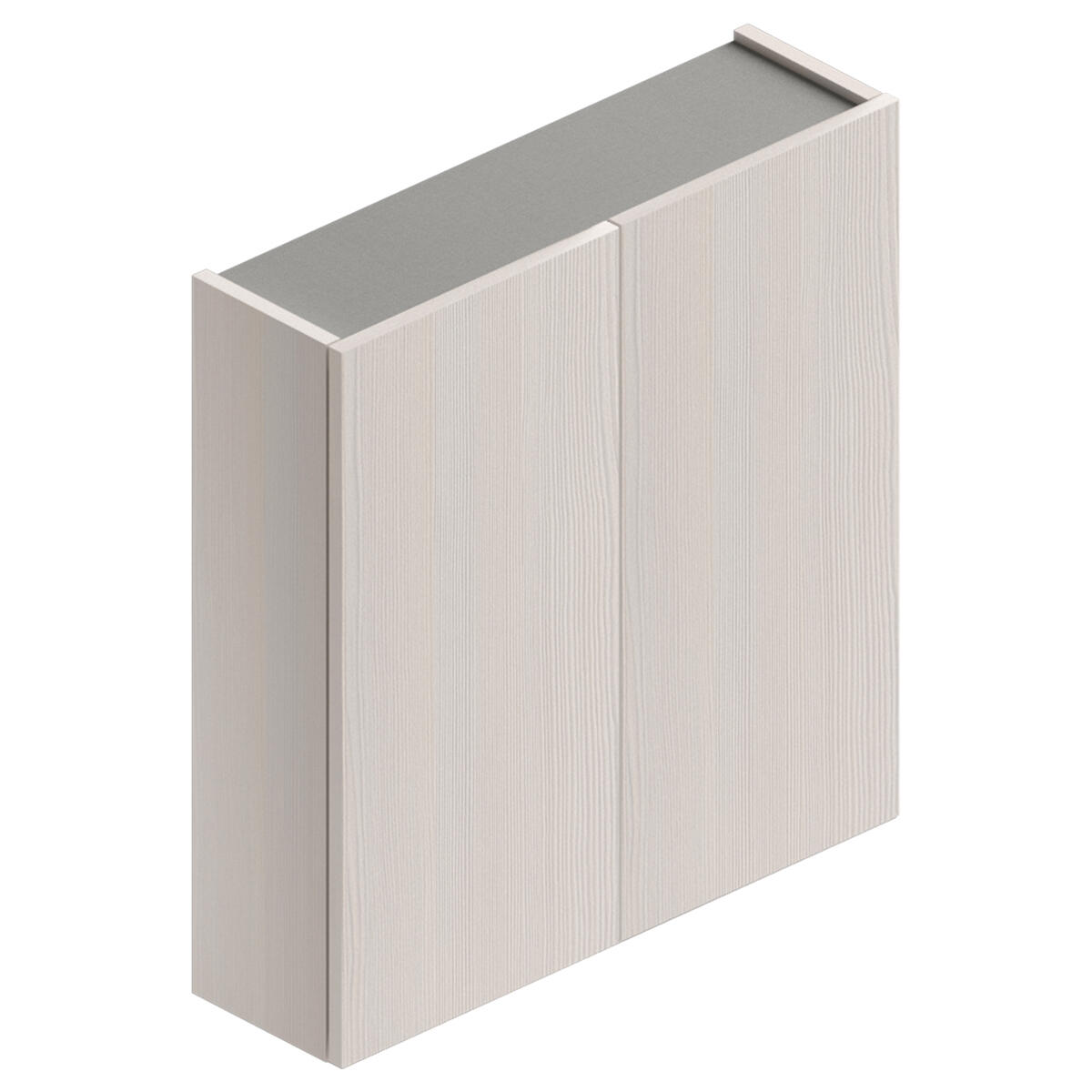 Pensile bagno Jnka legno larice bianco in truciolare SENSEA, 2 ante apertura da destra e sinistra P 20 x L 70 x H 75 cm - 5