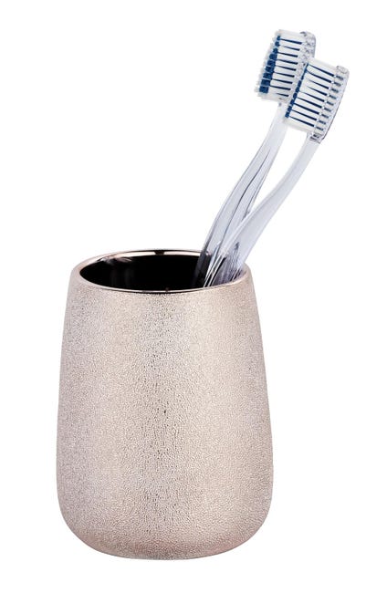 Bicchiere Per Spazzolino Da Denti In Ceramica Color Argento Glimma Wenko Bicchiere Per Spazzolino Da Denti In Ceramica Color Argento Glimma Wenko