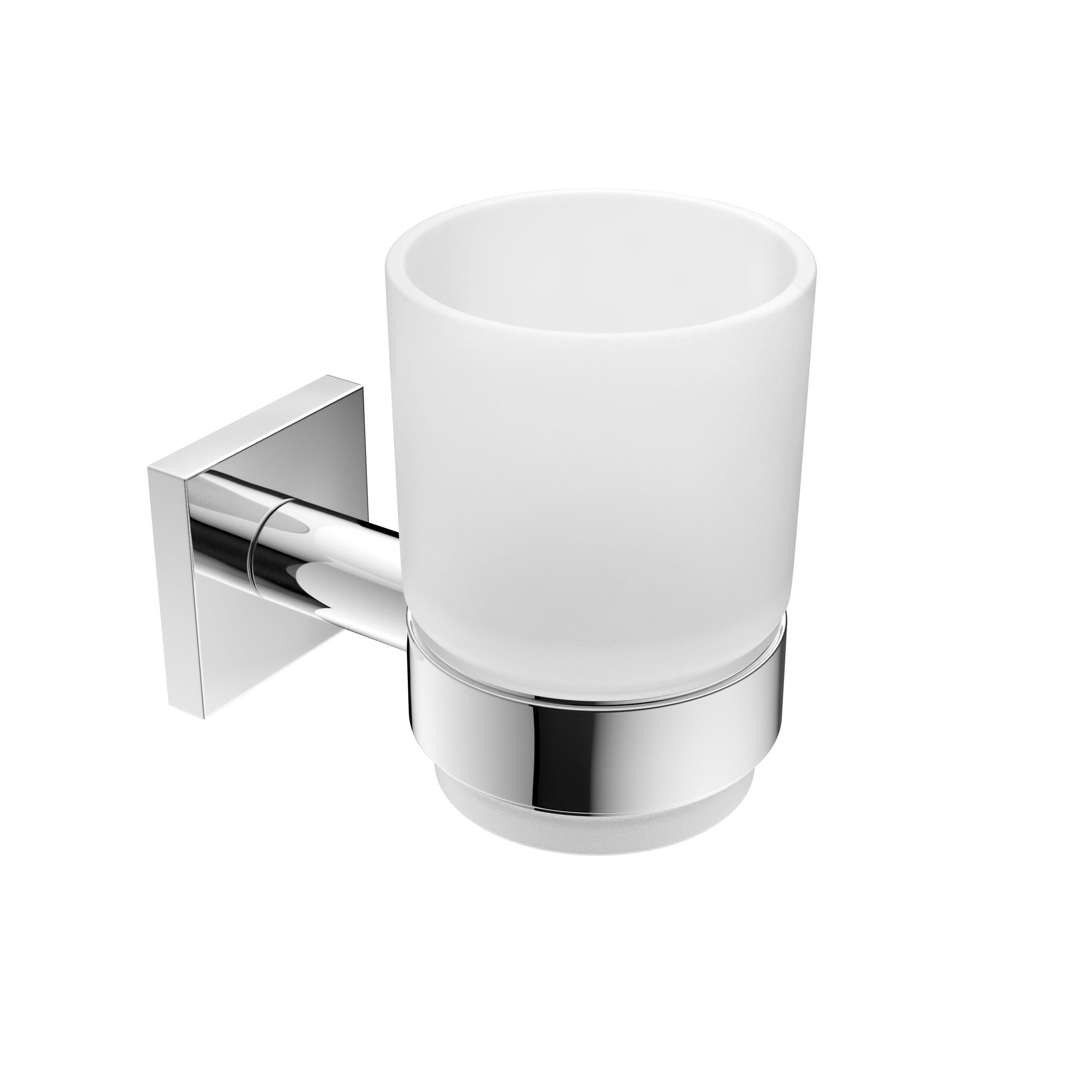 Bicchiere Portaspazzolini WENKO - In Plastica E Bambù, Design Rigato, Bianco/Naturale - Foto 4