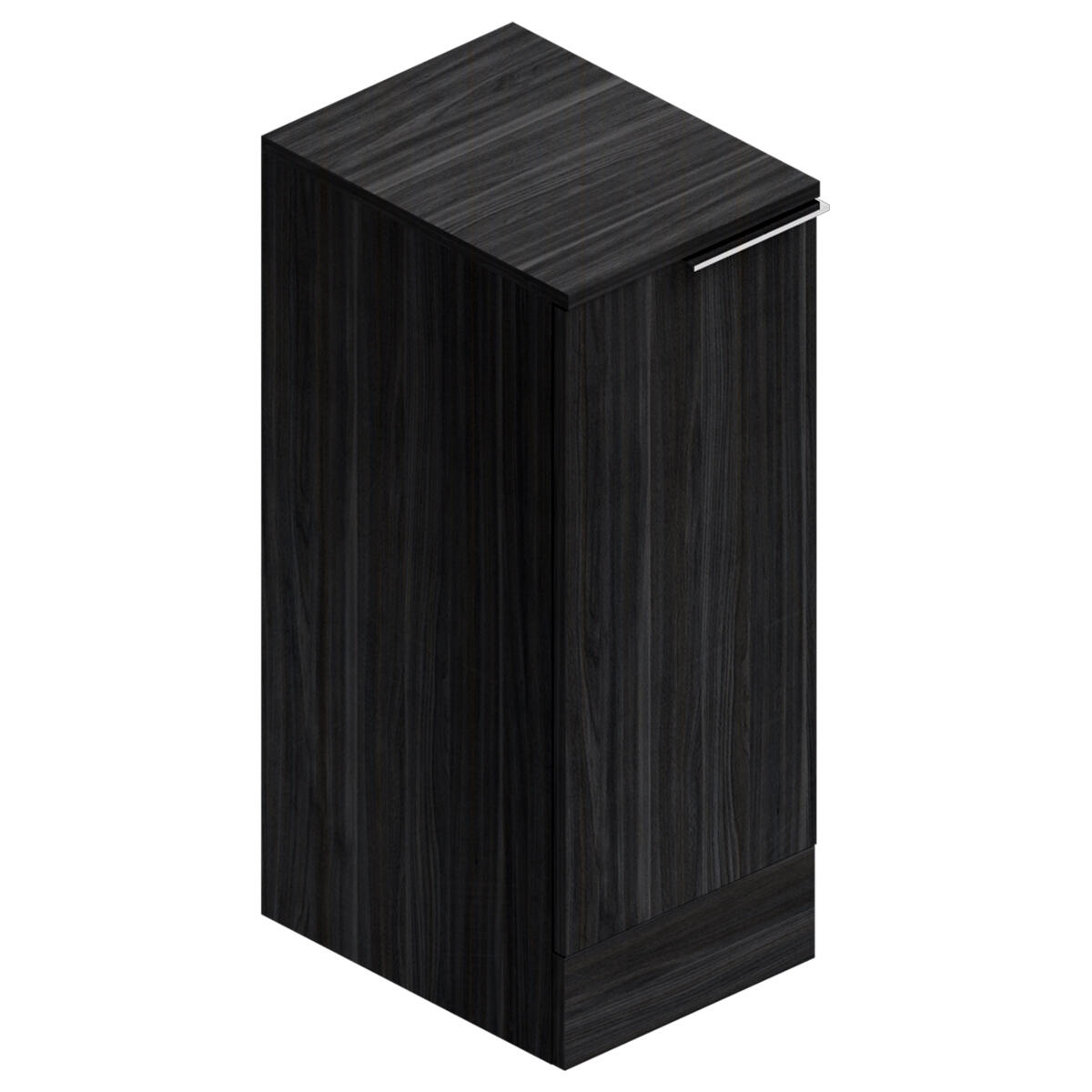 base mobile bagno a terra Jnka SENSEA 1 anta P 45 x L 35 x H 91 cm legno noce truciolare - 2